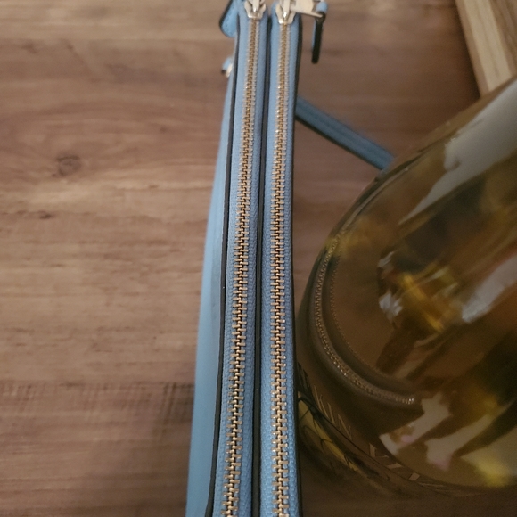 Coach Tiffany Blue Double Wallet with Wristlet strap - Picture 9 of 16